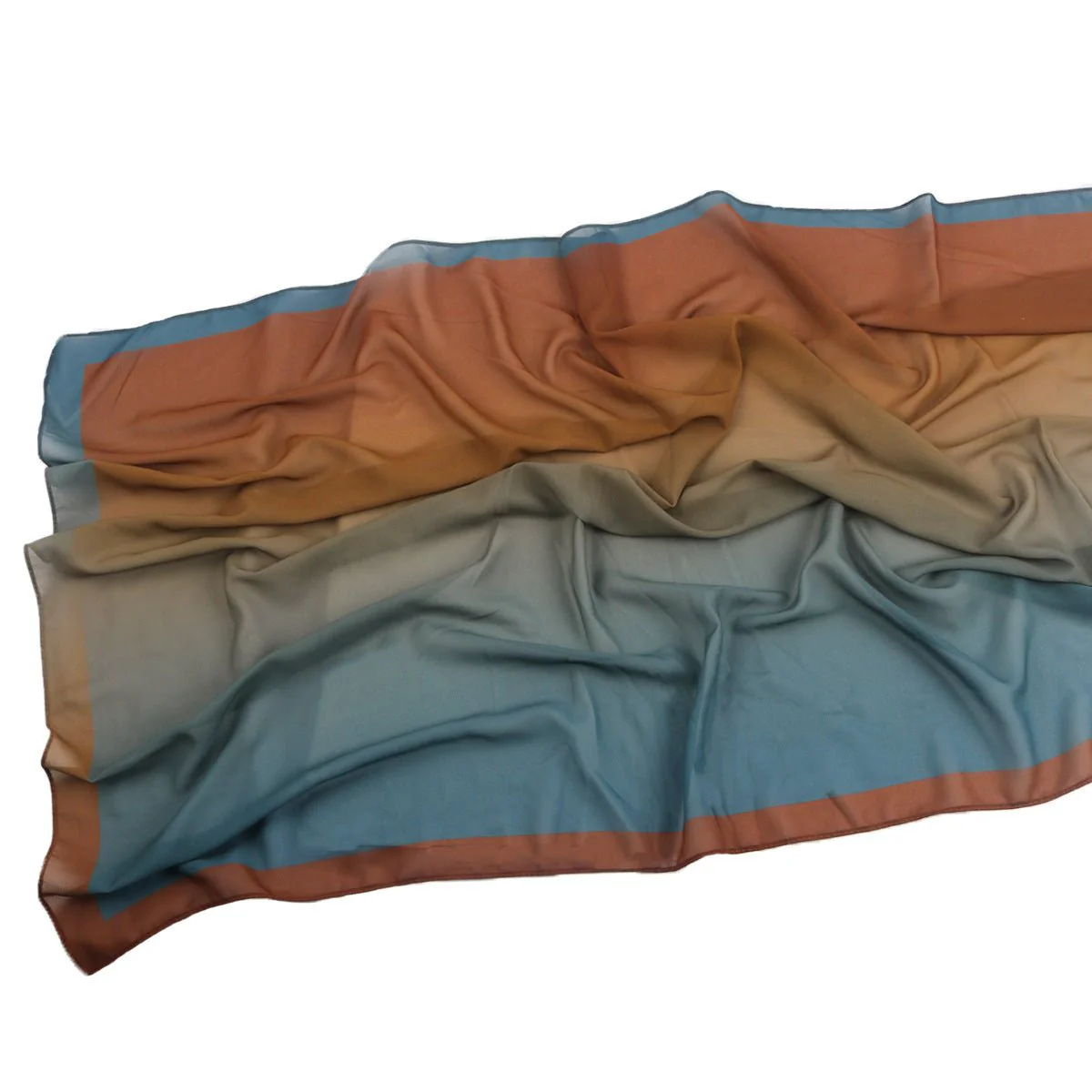 Elegant Printed Chiffon Hijab Scarf Bohemian Style Breathable Sun Protection Wrap (MH136) - Image 56