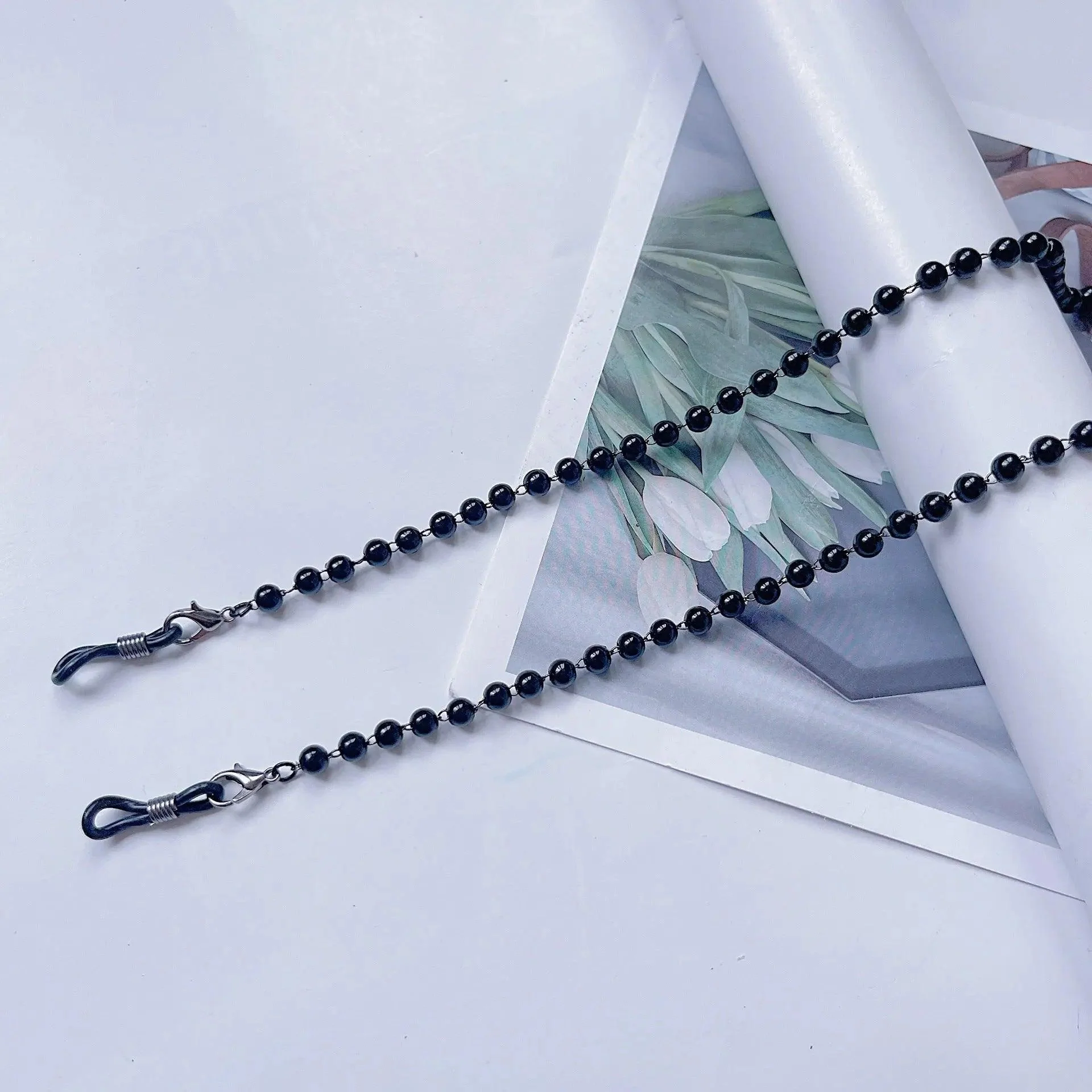 MAC006 Muslim hijab Mask Chain,Fashion Glasses Chain, pearl mask chain - Image 4