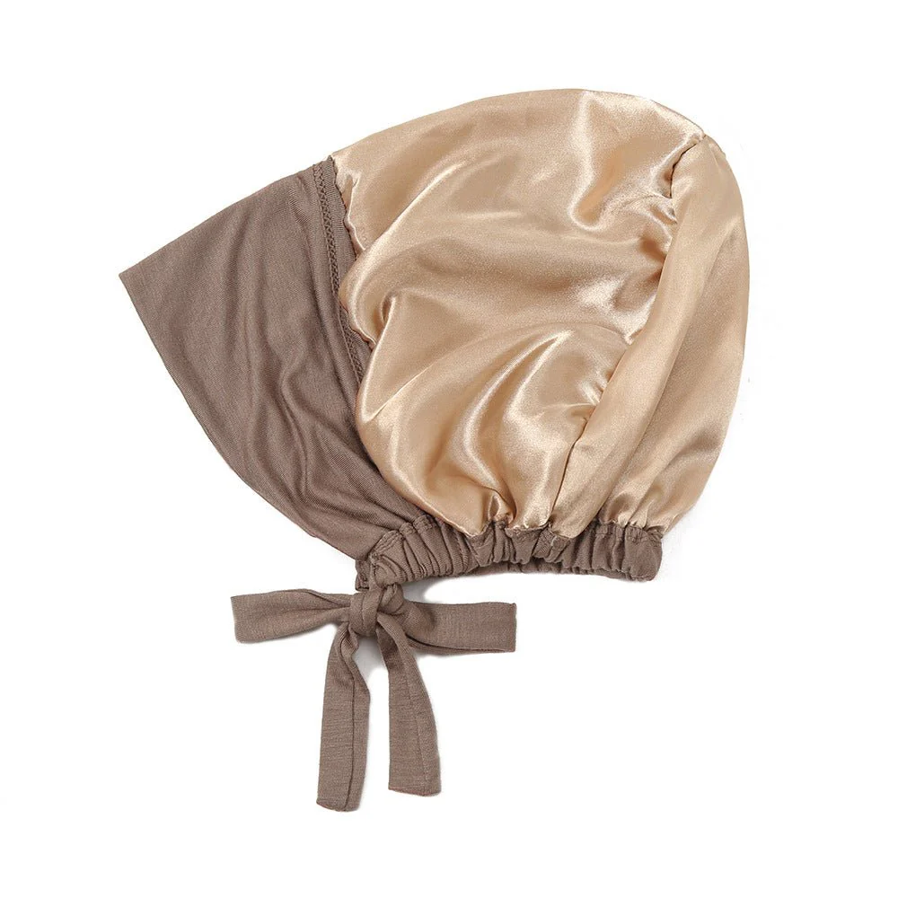 Lightweight Double Layered Satin-lined Undercap for Hijab - Comfortable and Breathable (MH023) - Image 11