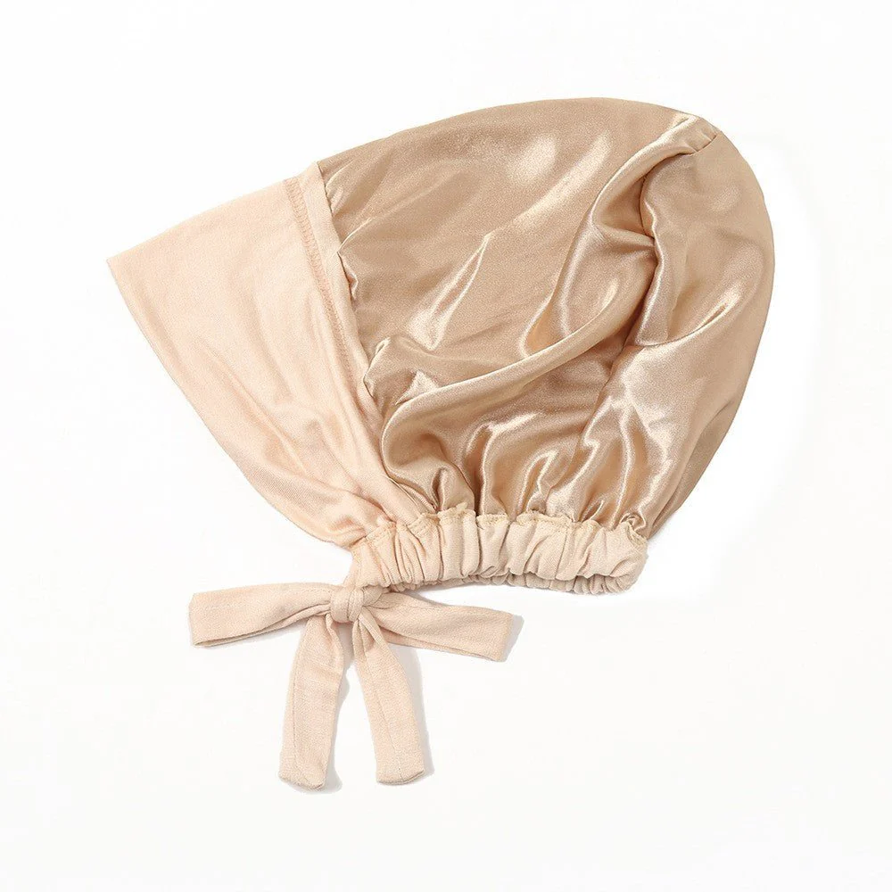 Lightweight Double Layered Satin-lined Undercap for Hijab - Comfortable and Breathable (MH023) - Image 2