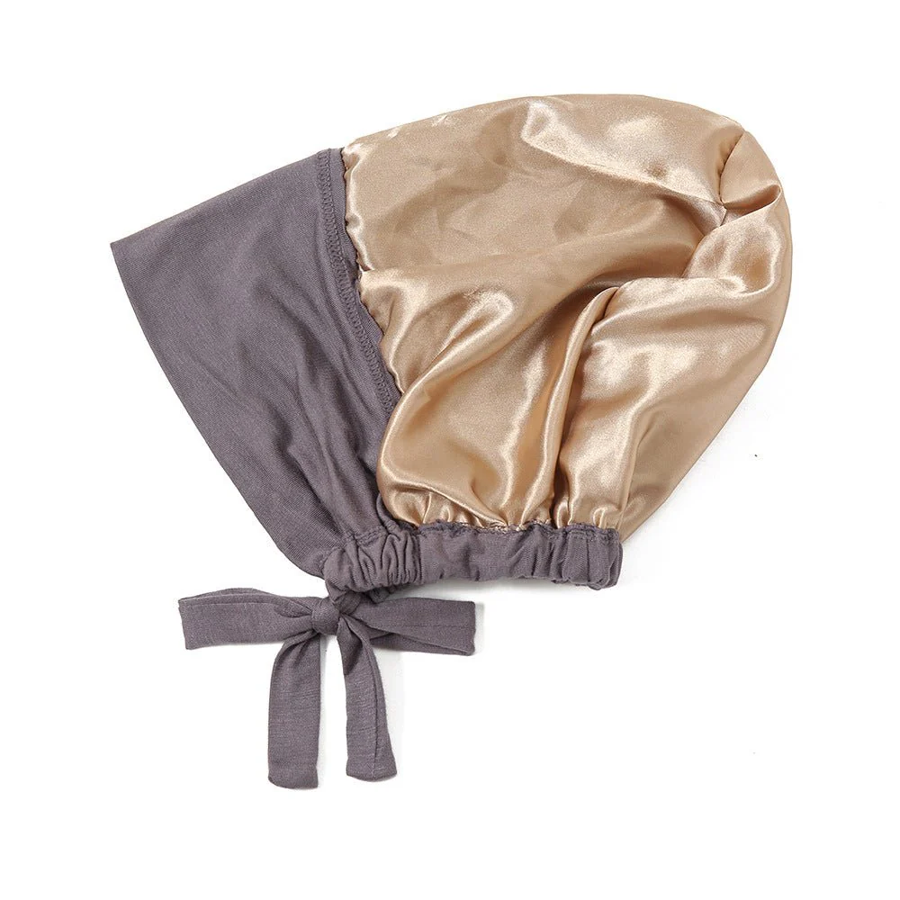 Lightweight Double Layered Satin-lined Undercap for Hijab - Comfortable and Breathable (MH023) - Image 4