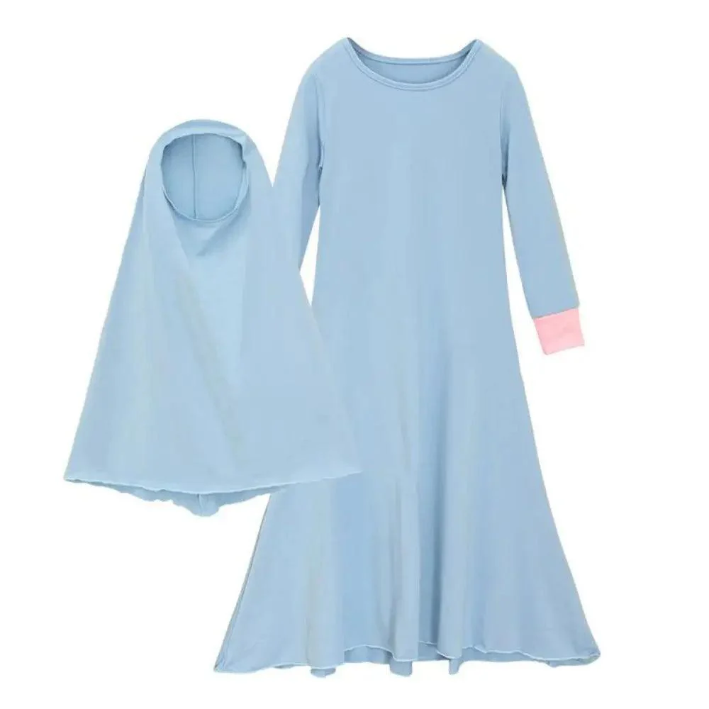 MJ012 Solid Two Colour Two Piece Kids Jlibab - Image 11