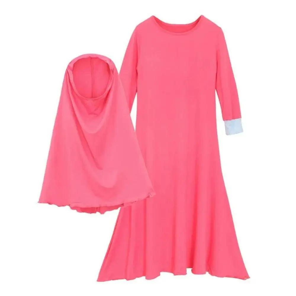 MJ012 Solid Two Colour Two Piece Kids Jlibab - Image 12